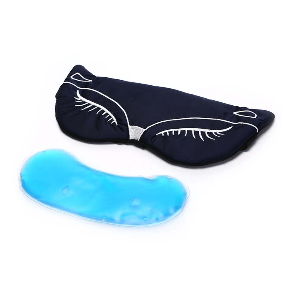 100% натуральный шелк маска для сна повязка на глаза маски с мешком льда