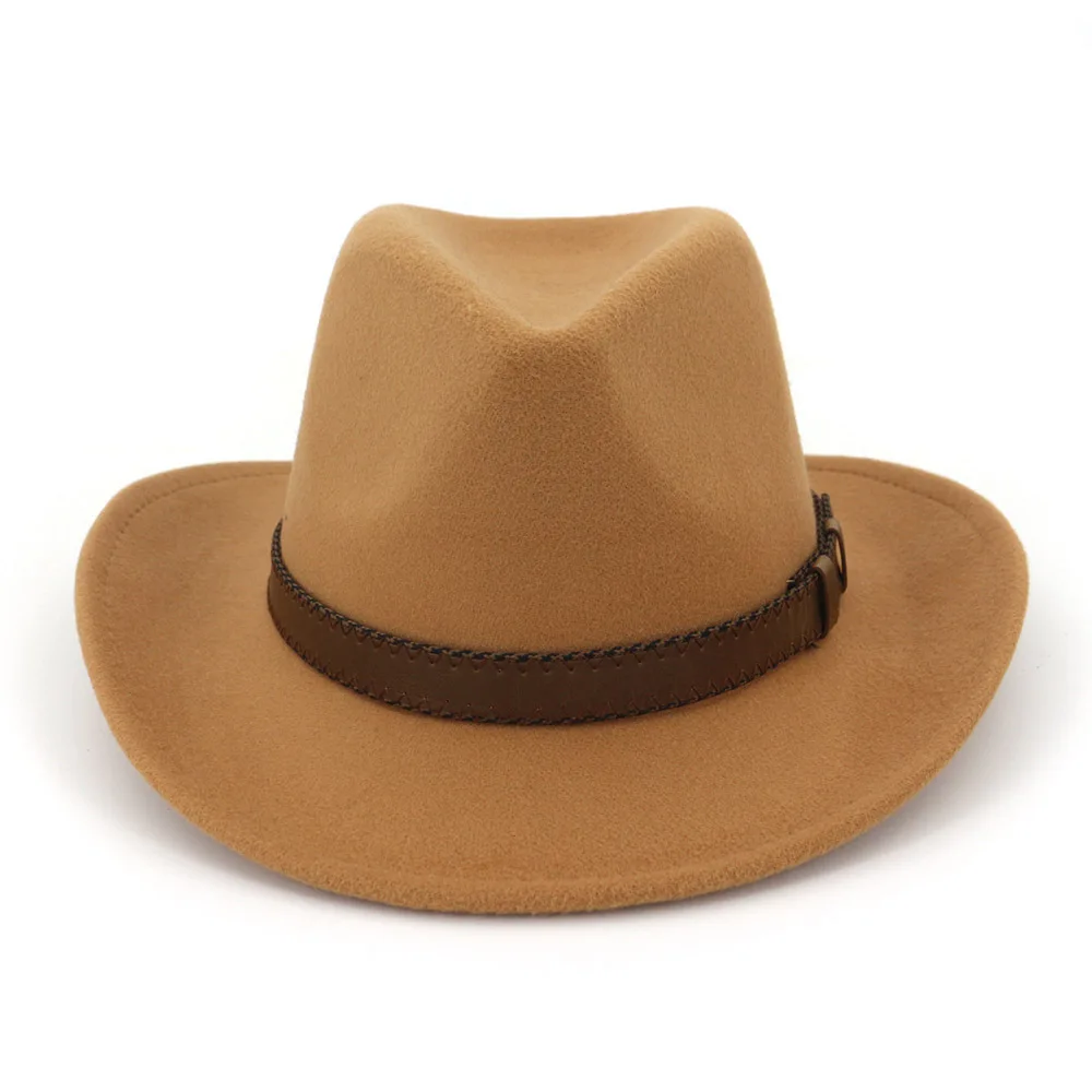 

Оптовая продажа 2021, Высококачественная джазовая Панама, ковбойская шерстяная фетровая шляпа Федора для женщин и мужчин, церковная уличная ...