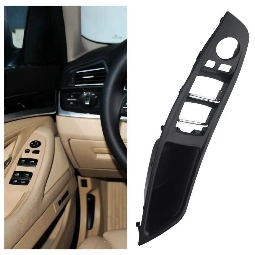 

Front Left Window Switch Panel Stable Black Window Switch Bezel Replacement 51417225873 for BMW F10 10-16