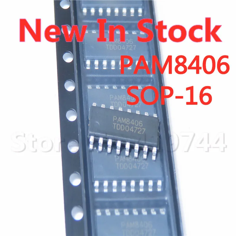 5 шт./лот PAM8406 PAM8406DR лапками углублением SOP-16 SMD Вт стерео усилитель звука чип новый