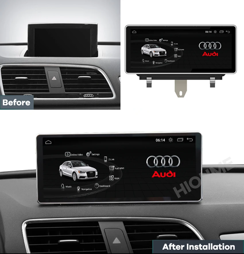 Автомагнитола 10 25 дюйма/12 3 дюйма 4 + 64 ГБ Android GPS-навигатор для Audi Q3 2013-2018 |