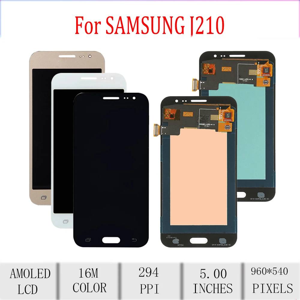 Amoled 5 0 &quotОригинальный Для samsung Galaxy J2 2016 J210 ЖК-дисплей с сенсорным экраном