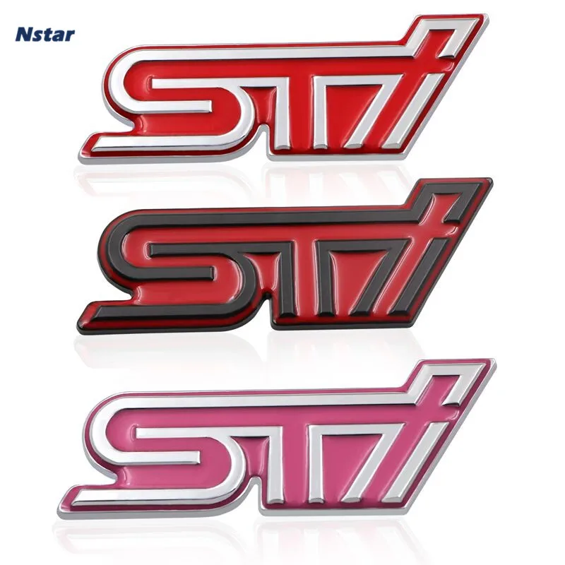 1 шт. эмблема переднего гриля автомобиля Nstar из сплава STI значок для украшения
