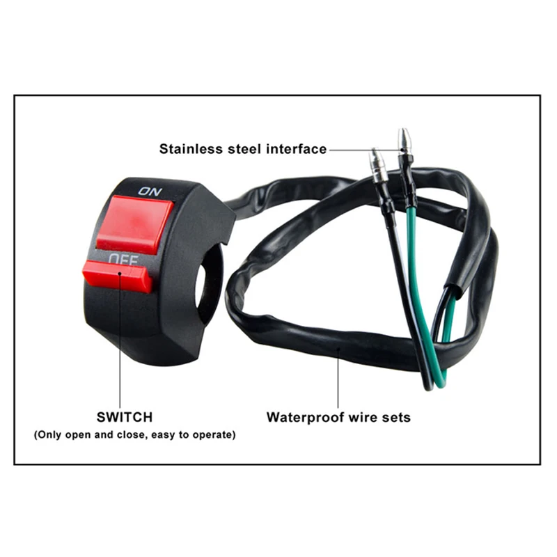 12 В кнопка для автомобиля защелкивающаяся мотоцикла вкл. ВЫКЛ. светодиодный