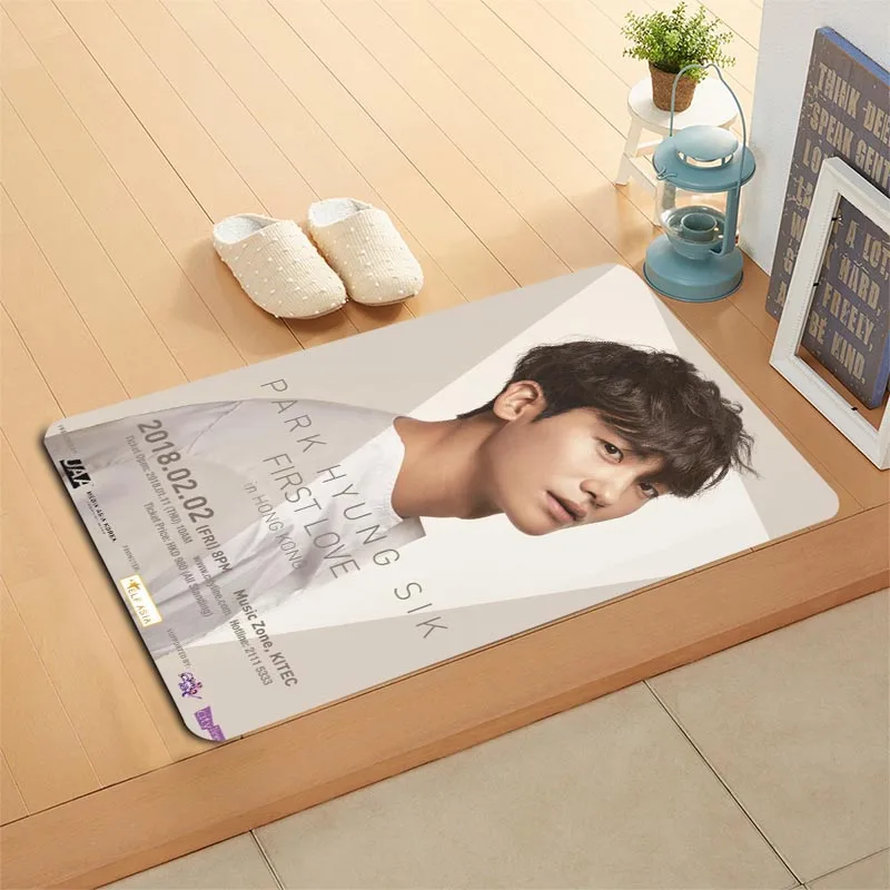 

Новый дверной коврик Park Hyung Sik KPOP, высококачественные коврики с принтом, противоскользящий напольный коврик, уличные коврики, коврики с живо...