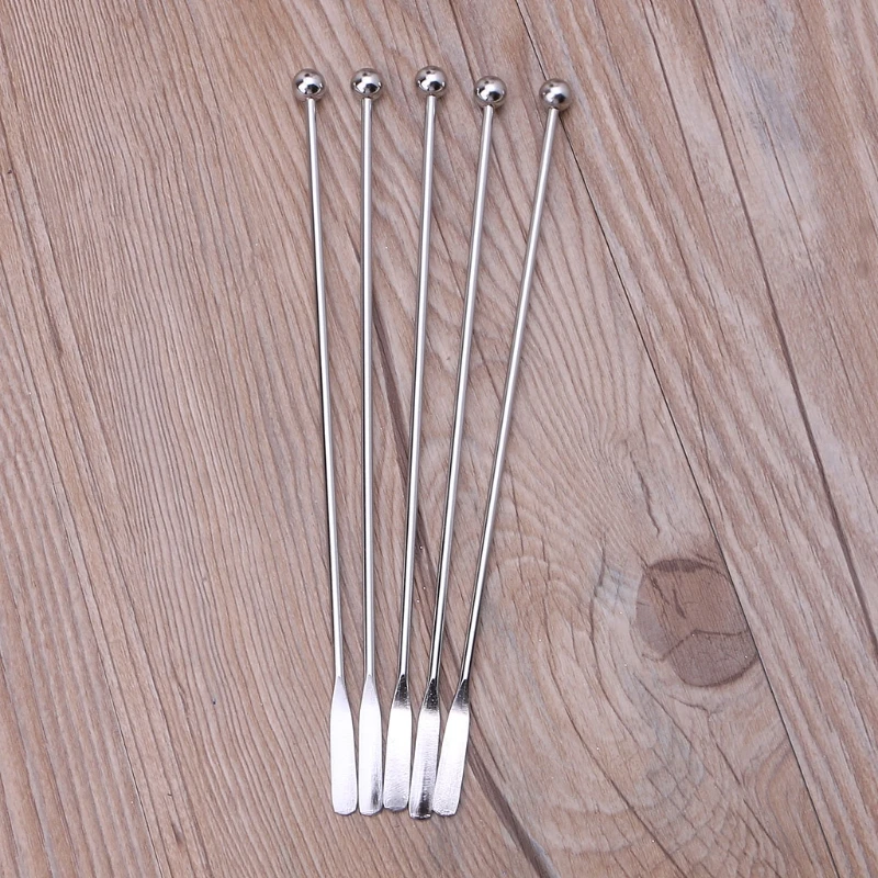 

5Pcs 7.5" Stainless Steel Reusable Epoxy Resin Mixing Sticks Resin Tools Coffee Beverage Drink Stirring Stirrers Tools