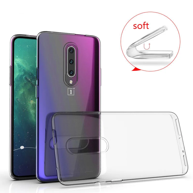 

High Quality Transparent Phone Cases for OnePlus 7 7T 8 8T Pro 5G Nord Soft TPU Clear Back Covers One Plus 7Pro 8Pro T OnePlus8T