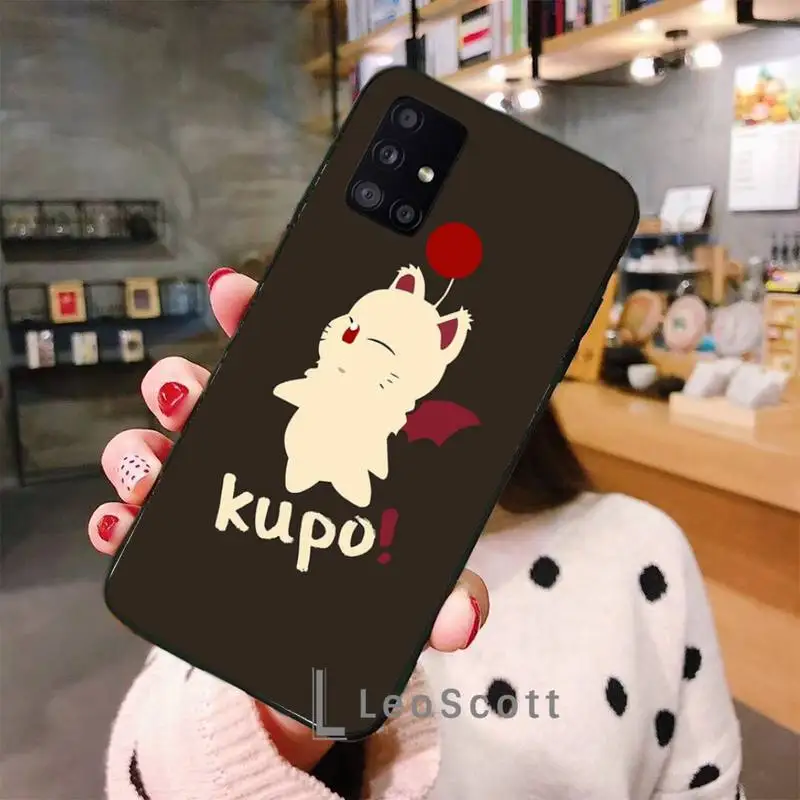 

Final Fantasy Moogle Phone Case For Samsung A40 A31 A50 A51 A71 A20E A20S S8 S9 S10 S20 Plus note 20 ultra