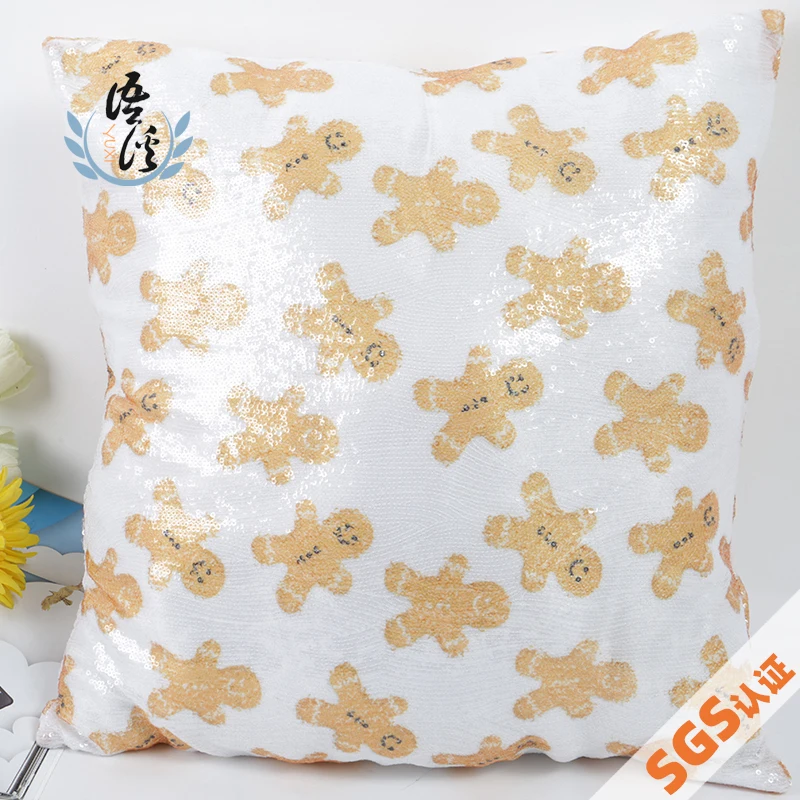 Блестящая Подушка Рождественская Пряничная подушка в мужском стиле вышитые