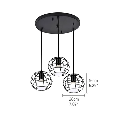 E disc plate style Ретро Лофт Промышленные железные подвесные светильники E27 110 В 220 В светодиодный черный подвесной светильник для кухни гостиной спальни прохода ресторана - Цвет корпуса: E disc plate style