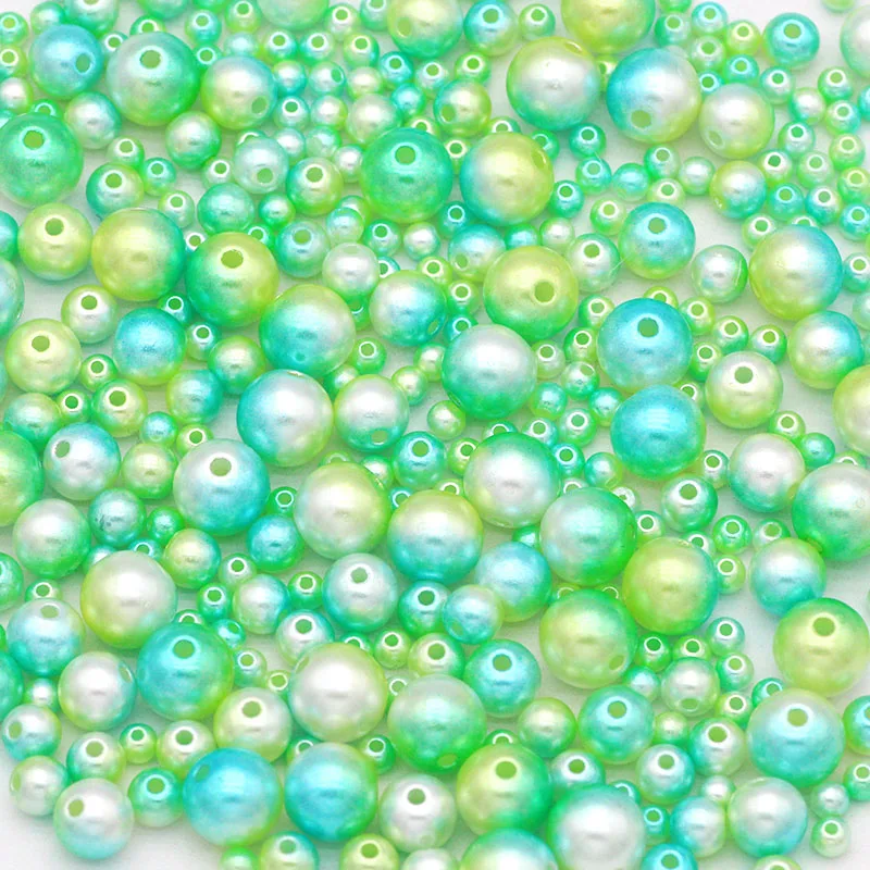 

Круглые бусины из АБС-пластика, 3/4/5/6/8/10 мм, 50 ~ 1000 шт.