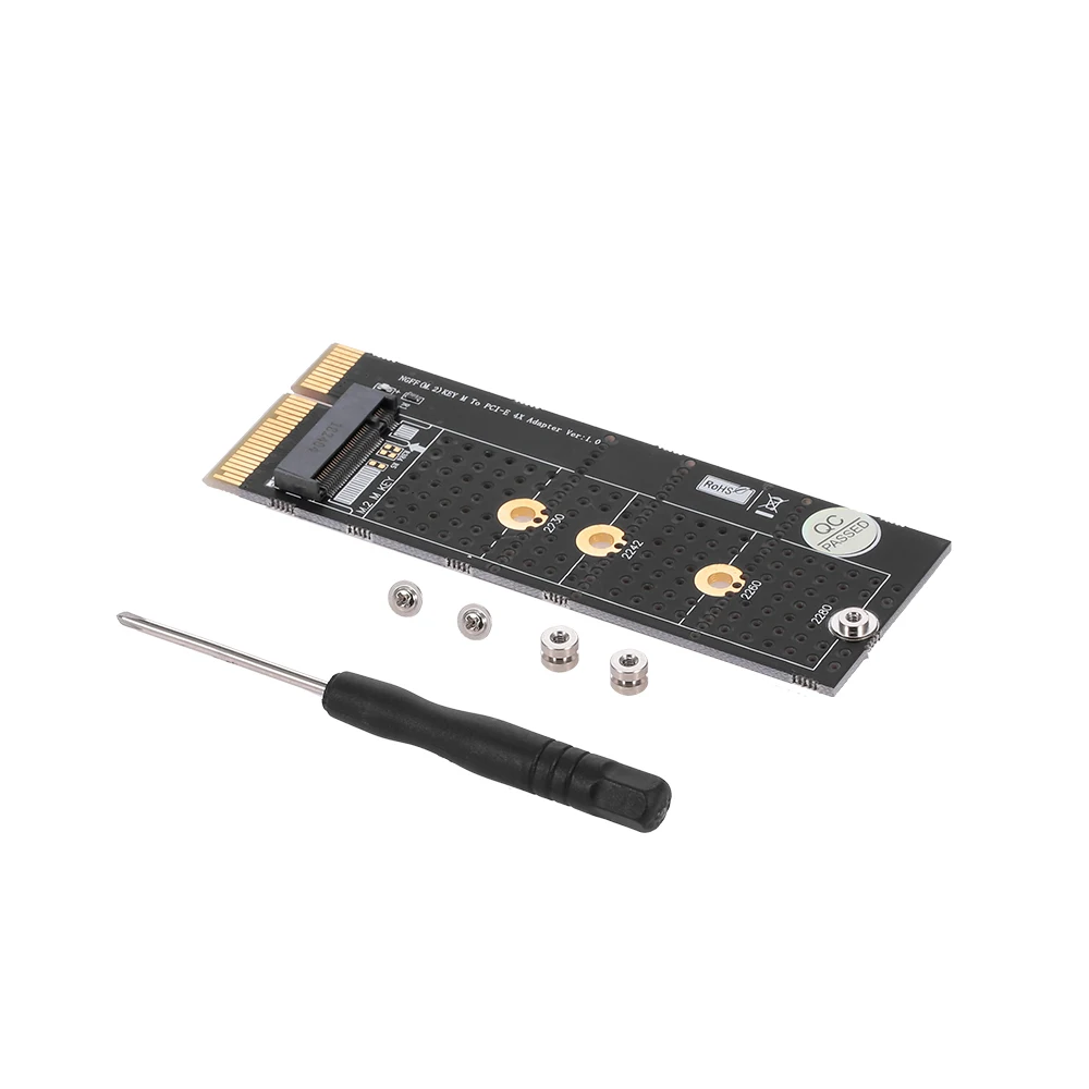 M.2 NVME M Key SSD to PCI- E 4X Adapter Card Vertical Installation Converter for Desktop PC Support 2230/2242/2260 type | Компьютеры и