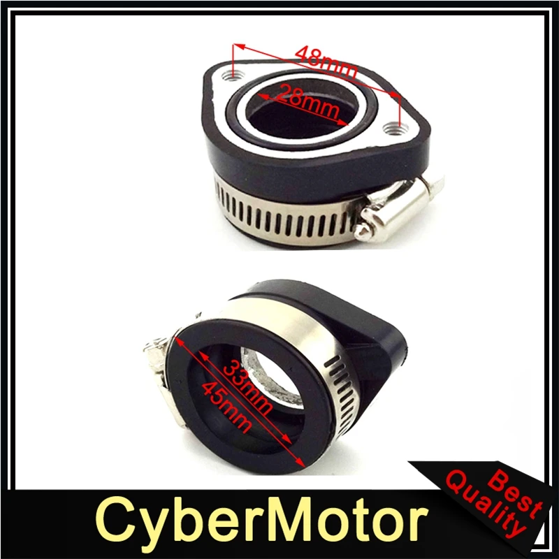 Впускная труба для питбайка Mainfold карбюратора Mikuni VM24 PE24 26 28 OKO Carb | Автомобили и
