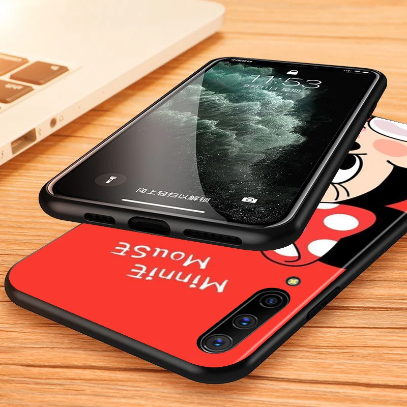 

Disney Cute Mickey Minne for Samsung Galaxy A90 A80 A70S A70 A60 A50 A40 A30 A20 A10 A2 Core Black Phone Case