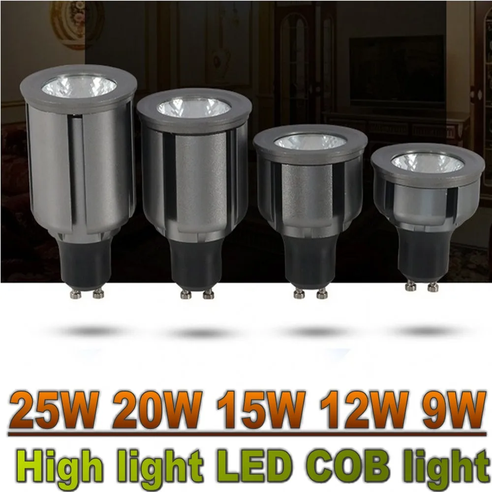 Высосветильник LED COB светильник GU10 GU5.3 E27 9 Вт 12 15 20 25 светодиодная лампа 85-265 в