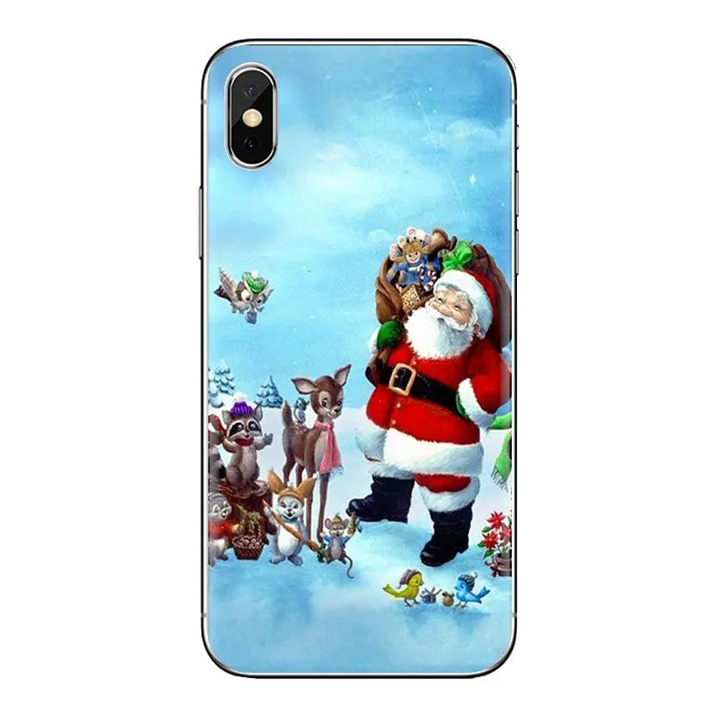 Мягкие чехлы из ТПУ для Xiao mi 6 A1 Max x 2 5X 6X Red Note 5 5A 4X 4A A4 4 3 Plus Pro с Рождеством