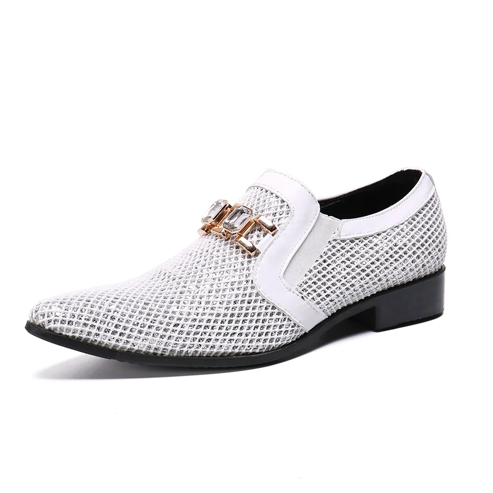 

Classic Pattern Business Flat Shoes Men Designer Formal Dress Leather Shoes Men's Loafers Valentine Gifts Shoes