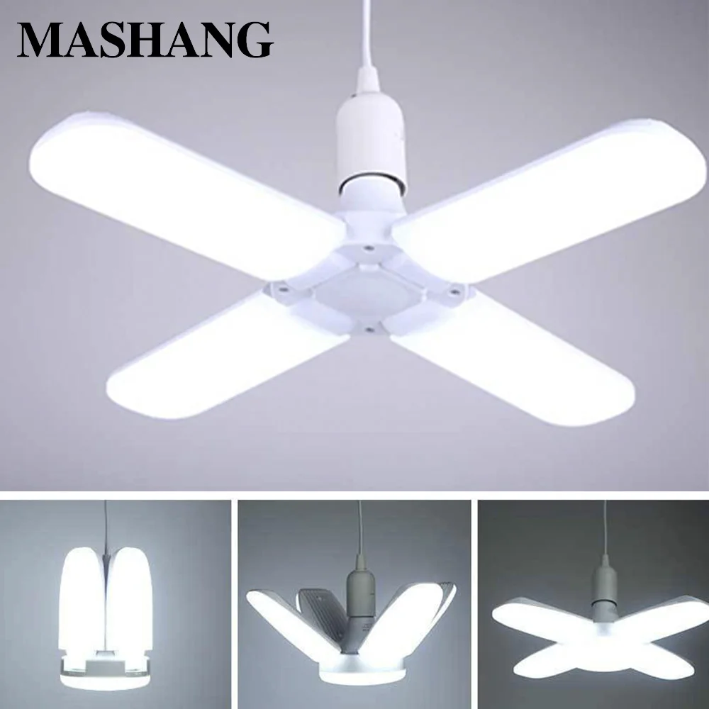 Светодиодный настенный светильник потолочный лампа 220 В Складной вентилятор