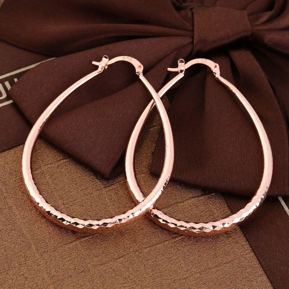 1 пара Новый список минималистичные большие серьги-кольца для женщин круглые