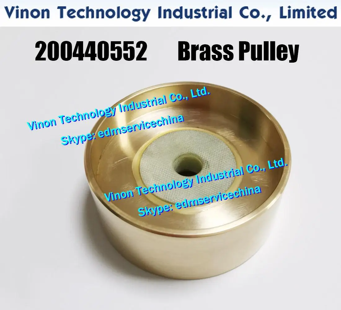 

200440552 Brass Pulley Wire Threading C679 Size Ø80x34tmm for ROBOFIL 100,200,400,600 series Charmilles 200.440.552, 200-440-552