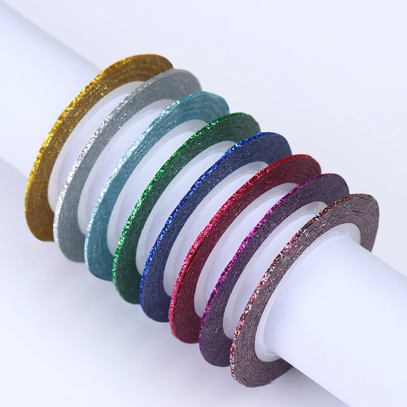 1MM 13 шт./лот, наклейки для ногтей, полоски, клейкая лента, Полоска, слайдеры, 3D, сделай сам, украшение для ногтей, дизайн ногтей - Цвет: 1MM