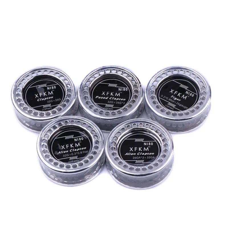 XFKM NI80/A1/316 5 м/рулон Alien fused Clapton для RDA RBA перестраиваемые нагревательные провода