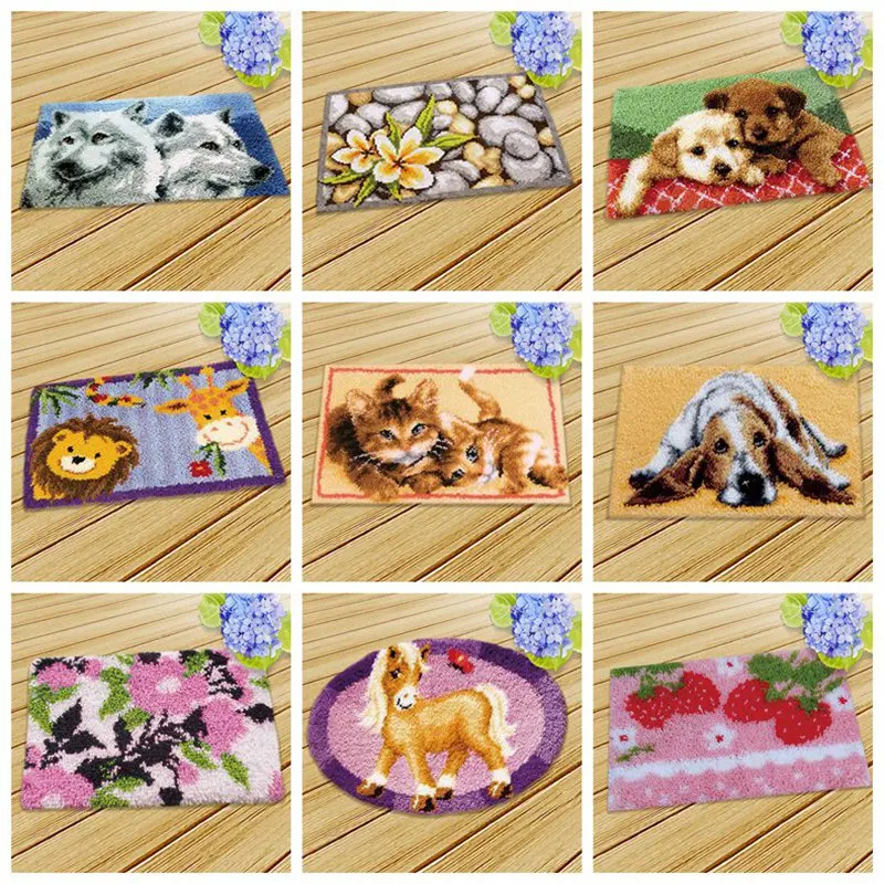 Праджня подушки Животные крюк с защелкой ковер вышивка вязание крючком