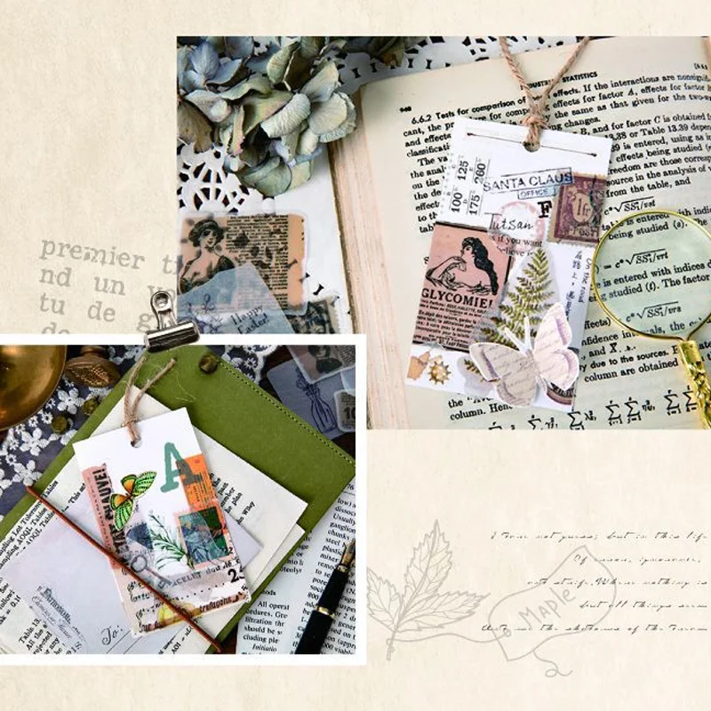 45 шт./пакет Винтаж старый газетная Марка Мини бумажный стикер посылка DIY дневник