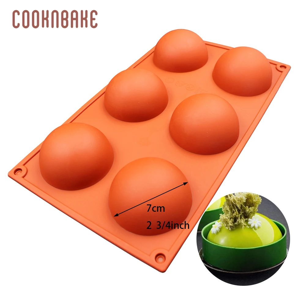 CDSM-216 COOKNBAKE силиконовая купольная форма для торта Круглый ручной работы инструмент для мыла шоколадные конфеты форма для выпечки хлеба торта оборудование для выпечки формы для желе, пудинга - Цвет: CDSM-216