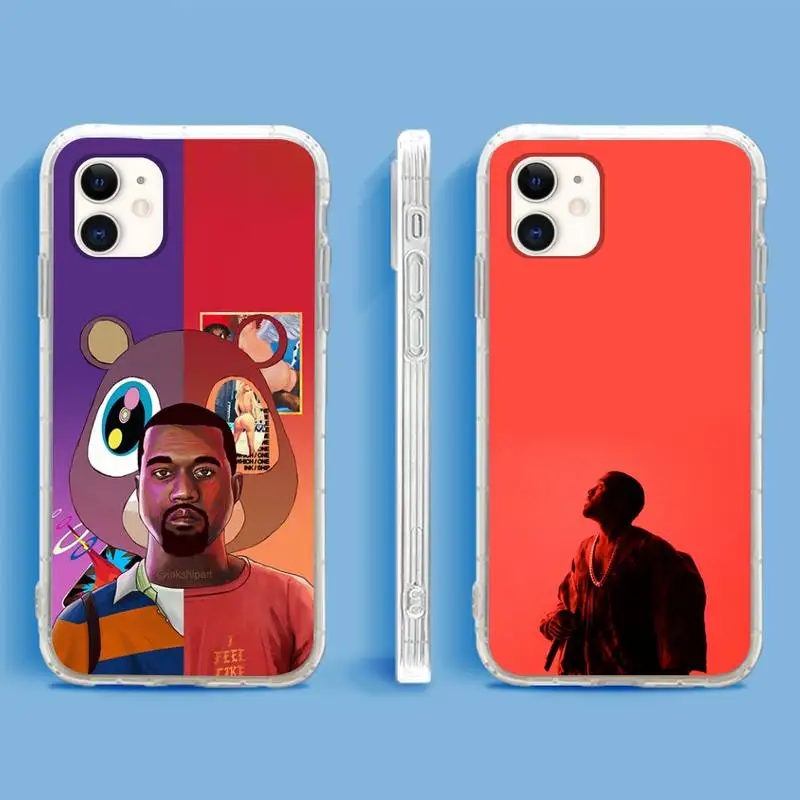 

Power Kanye Omari West Phone Case For iPhone 13 12 11Pro Max 11 XR XS Max X Mini 8 7 6 SE 2020 Soft Transparent Cover
