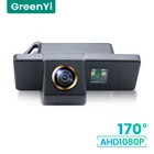 GreenYi 1080P HD 170  Автомобильная камера заднего вида для Nissan QASHQAI X-TRAIL Citroen C4 C5 Peugeot 307 Ночное видение Реверсивный 4-контактный разъем для парковки автомобиля AHD