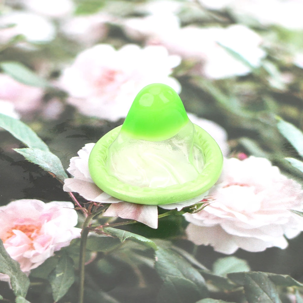 Латексные презервативы OLO 8 шт./кор. с подсветкой в ночное время рукавом для пениса