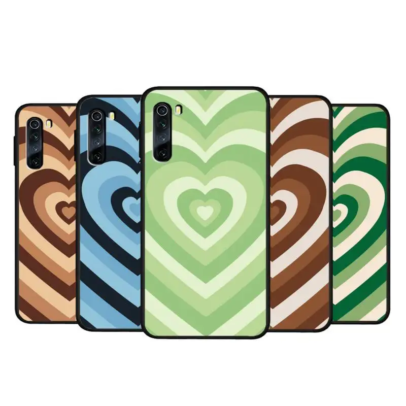 

Girly Heart Circle Phone Case For Xiaomi Redmi 4X 5 Plus 6 6A 7 7A 8 8A 9 Note 4 8 T 9 Pro Cover