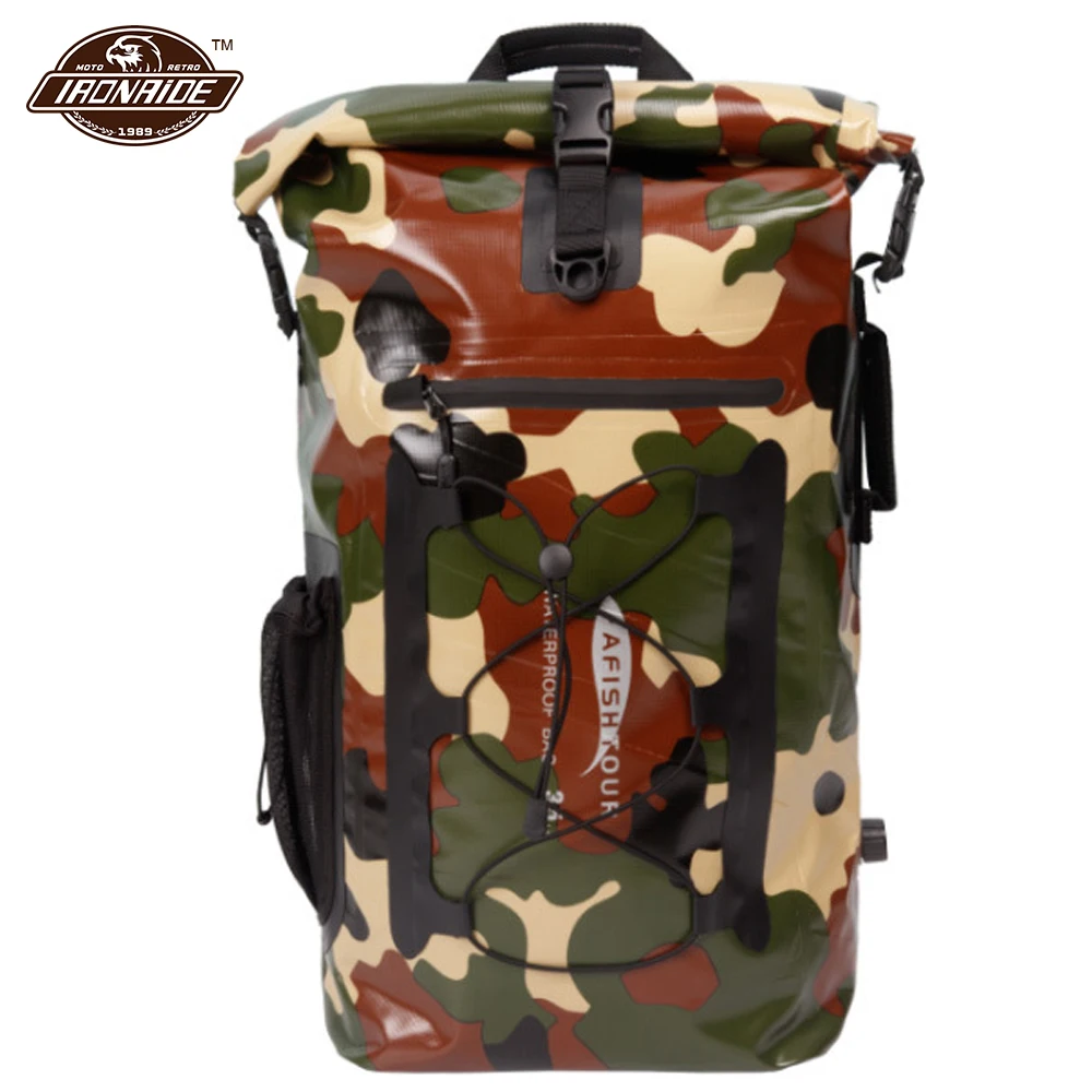 

35L Motorcycle Waterproof Tail Bags Multi-functional Backpack Wearableear Bag For Motorcycles Large Capacity PVC Motorcycle Bag