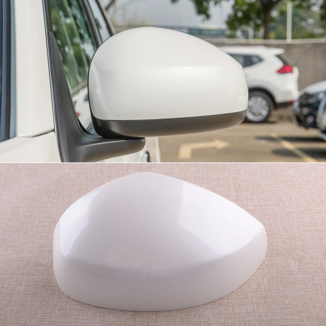 

Car Exterior Left Side Rearview Mirror Cover Cap Fit for Nissan Sentra 2013 2014 2015 2016 2017 2018 Pearl White Accessories
