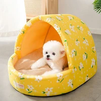 pet dog cat house kennel tent fashion foldable dog bed puppy all seasons bed house cave nest for dog cat pet products cama perro