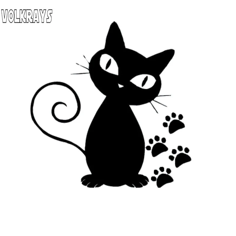 Volkrays Милая Автомобильная наклейка с принтом в виде кошачьей лапы аксессуары