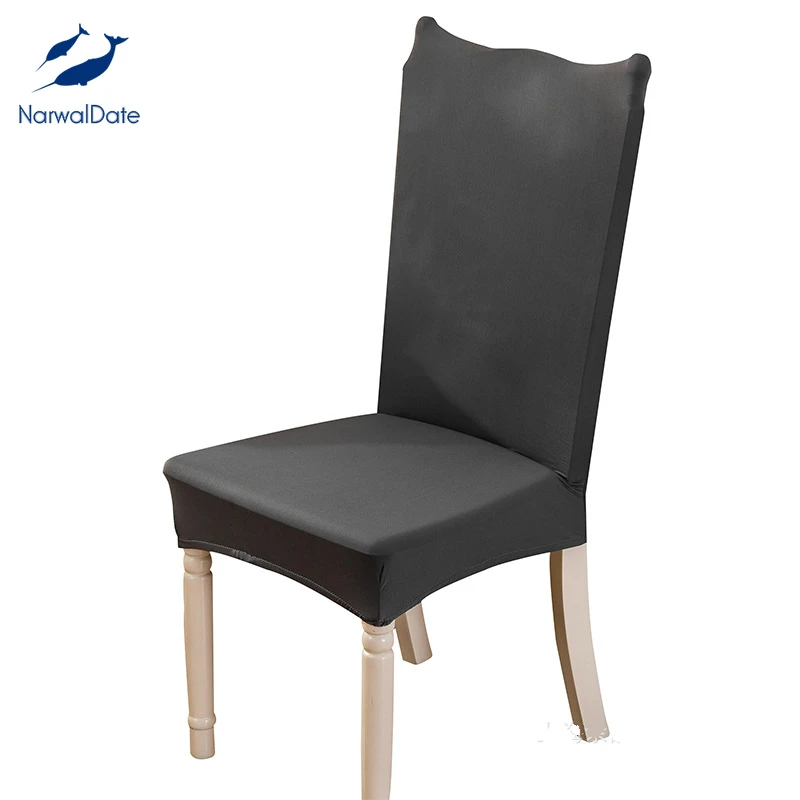 Чехол на стул из спандекса Универсальные однотонные чехлы стулья для свадьбы