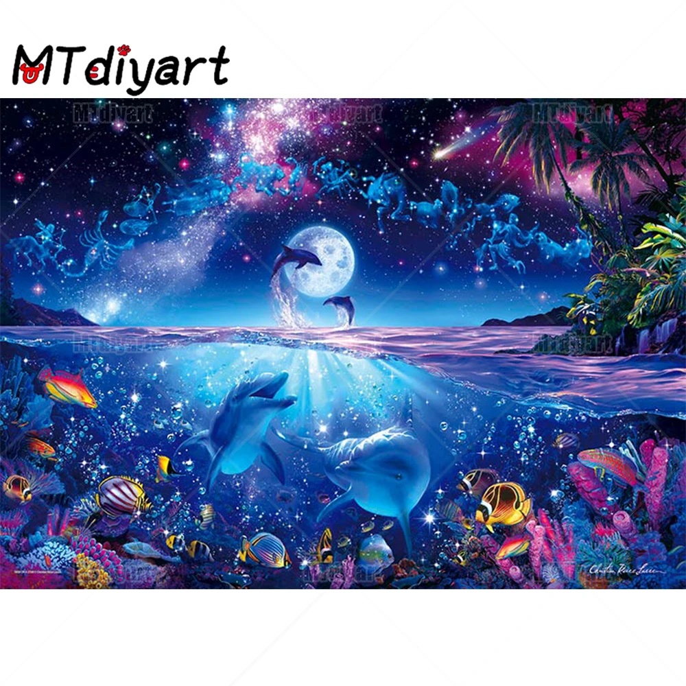 Алмазная живопись с созвездиями набор 5D фантастический океан творческая вышивка