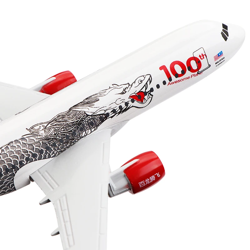 

16cm Plane Model Airplane Model Air Asia Airbus 320 Aircraft Model 1:400 Diecast Metal Airplanes Plane Toy Gift