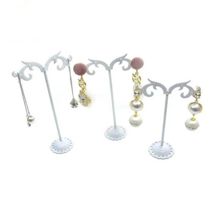 

3 Pcs/Set Different Heightmetal Earrings Display Stand Jewelry Organizer Display Accessories Earring Showing Rack