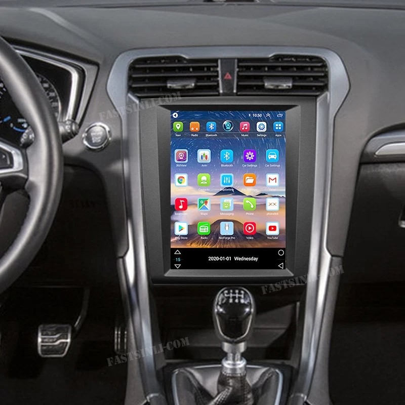 Автомобильный радиоприемник с вертикальным экраном Android четырехъядерным