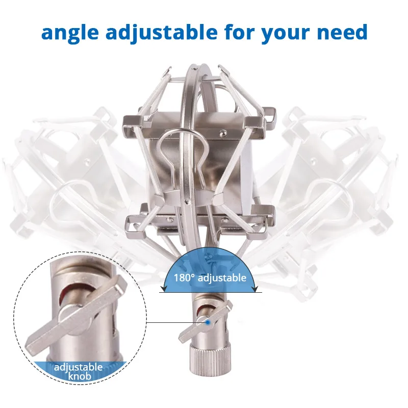 Универсальный Металлический USB-микрофон для записи амортизационное крепление BM
