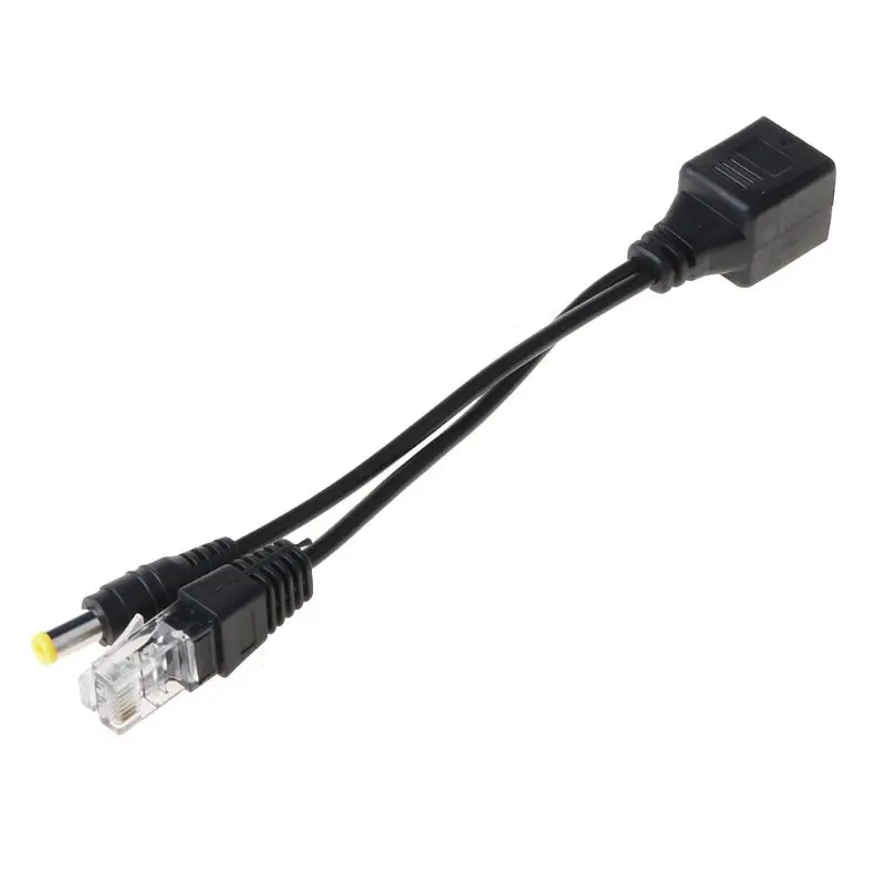 

RJ45 Injector POE Splitter Adapter Cable Kit Passive Power Over Ethernet 12-48V