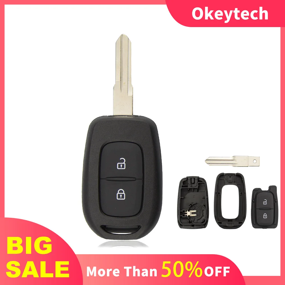 OkeyTech 2 кнопочный фонарь для Renault Sandero Dacia Logan устройства Dokker Duster 2016 чехол