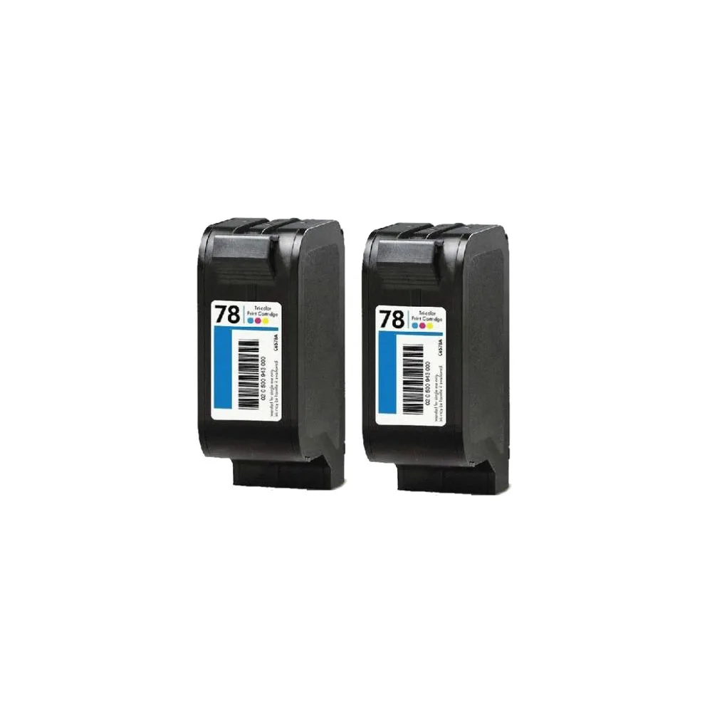 2PCS 78 ink cartridges compatible for hp78 78A C6578A C6578D Deskjet 930c 980c 1220cse 1280 3820 | Ink Cartridges