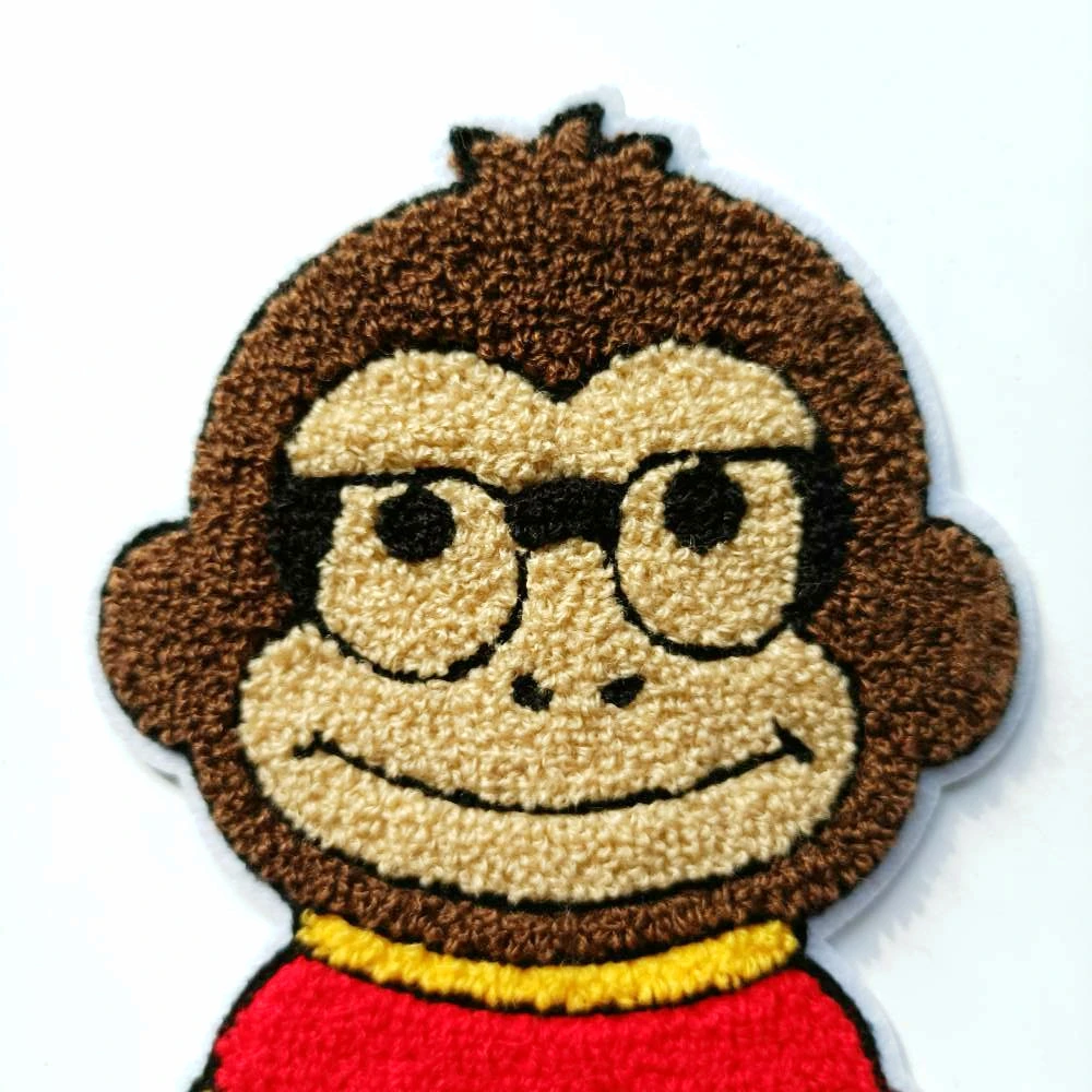 

large embroidery big monkey patch animal cartoon patches for bag badges applique patches for clothing HA-3009