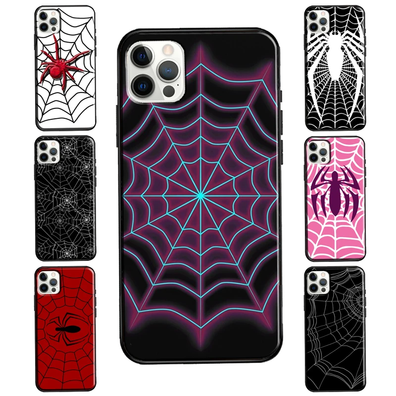 Чехол Spider Web для iPhone 12 Pro Max mini чехол 11 XS 7 8 Plus SE 2020 X XR чехол|Бамперы| |