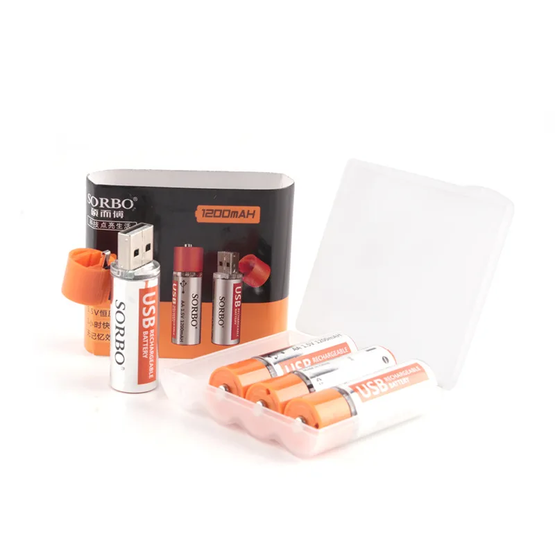 

2021 Portable And Environmentally Friendly 1.5V 1200mAh Micro USB Rechargeable 1 Hour Fast Charge AA Lithium Battery Recyclable