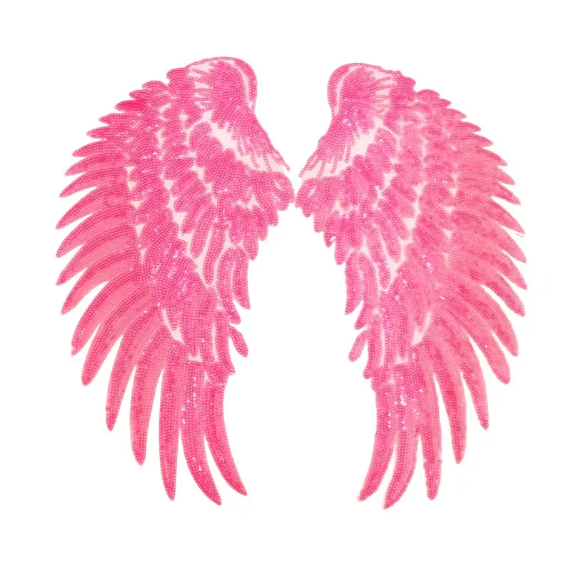 Термонаклейки для одежды с блестками крылья ангела аппликация на одежду | Дом и